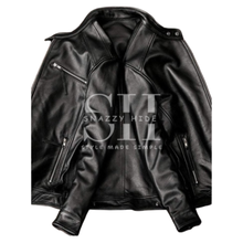 Men’s Real Leather Biker Jacket