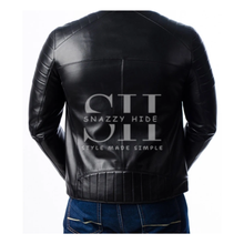 Men’s Quilted Motorcycle Leather Jacket
