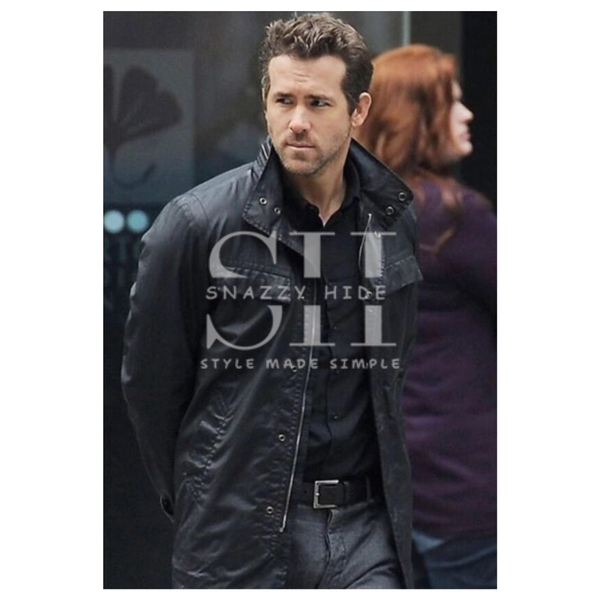 Ryan Reynolds Nick Walker Replica R.I.P.D leather jacket For Men