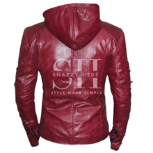 Roy Harpers Arrow Season 3 Maroon Leather Jacket For Men