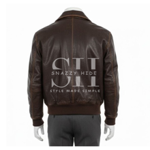 Robert Redford Brown Distressed Leather Jacket From The Spy Game