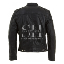 Quilted Biker Jacket For Mens