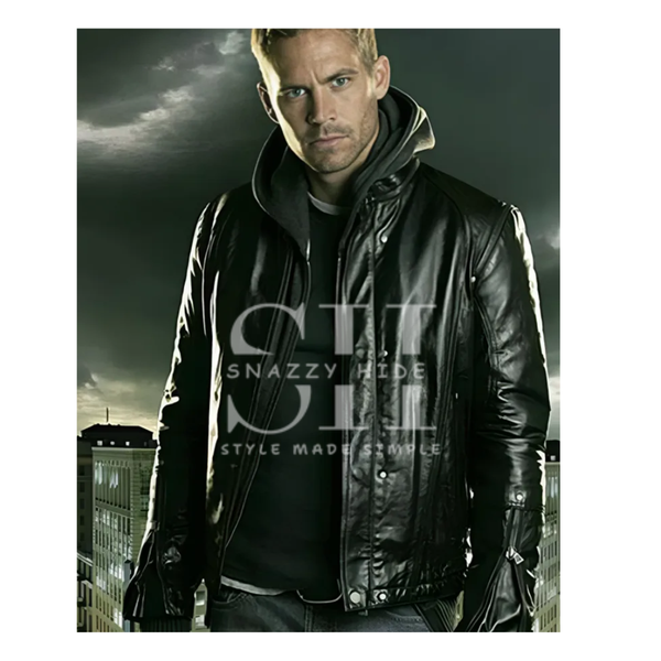 Paul Walker real Leather Jacket
