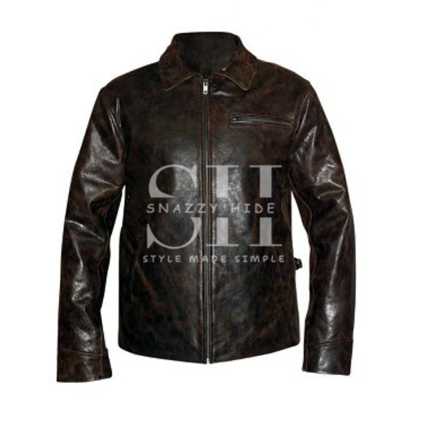 Original Starsky And Hutch distressed Leather Jacket