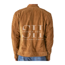 Men’s Suede Leather Motorcycle Jacket