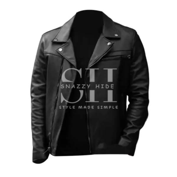 Men’s Authentic Black Motorcycle Jacket