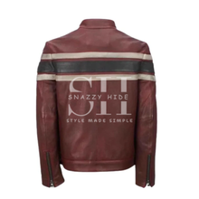 Men's Retro Red Waxed Vintage Jacket