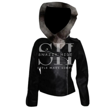 Jennifer Lopez Black Jacket Removable Fur With Hoodie