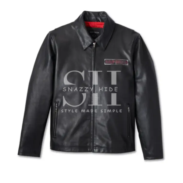 Harley Davidson Leather Jacket with Eagle on Back For Men