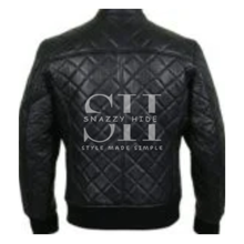 Casual Wear Mens Quilted Leather Jacket