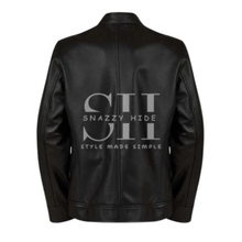 Men’s 4 Pockets Black Leather Jacket