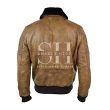Mens Fur Bomber Jacket