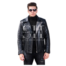 Men’s Leather Biker Riding Jacket