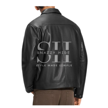 Men’s Black Work Wear Leather Jacket