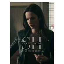 Elizabeth Tulloch Superman & Lois Black Leather Jacket