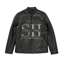 Slim Fit Black Cafe Racer Jacket