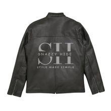 Slim Fit Black Cafe Racer Jacket
