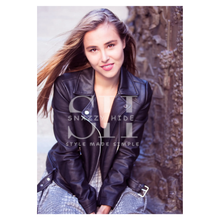 Women’s Casual Black Leather Blazer