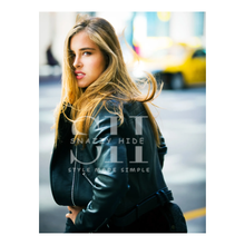 Women’s Casual Black Leather Blazer