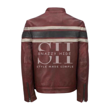 Men’s Retro Red Waxed Vintage Jacket