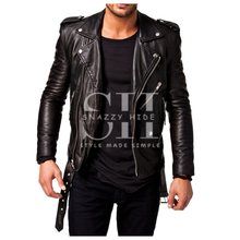 Men’s Slim Fit Biker Leather Jacket