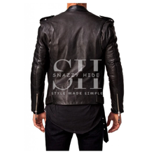 Men’s Slim Fit Biker Leather Jacket