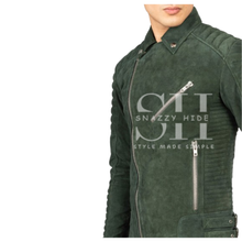 Men’s Suede Leather Biker Jacket