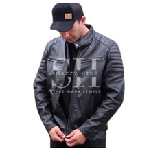 Men’s Leather Motorcycle Biker Jacket