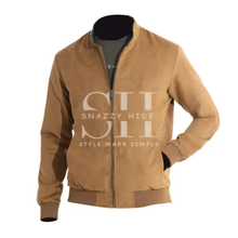 Men’s Beige Bomber Jacket
