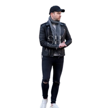 Men’s Fashion Wear Leather Biker Jacket