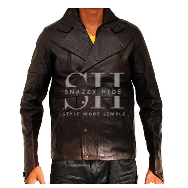 From Paris with Love Bomber Brown Leather Jacket