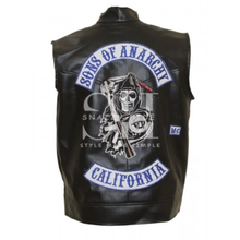 Sons Of Anarchy Leather Vest With Patches