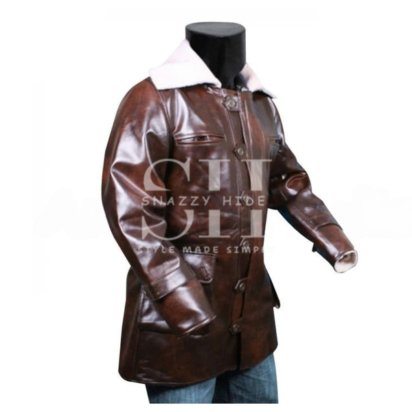 Bane Coat The Dark Knight Rises Swedish Bomber Leather Jacket