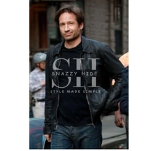 X-Flies David Duchovny American Apperal Men's Leather Jacket