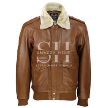 Vintage Leather Jacket With Fur