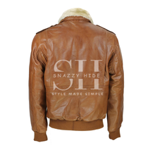 Vintage Leather Jacket With Fur