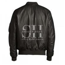 Vin Diesel Black Leather Bomber Jacket