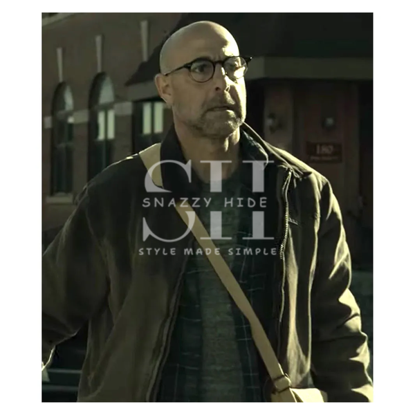 The Silence Stanley Tucci Brown Jacket