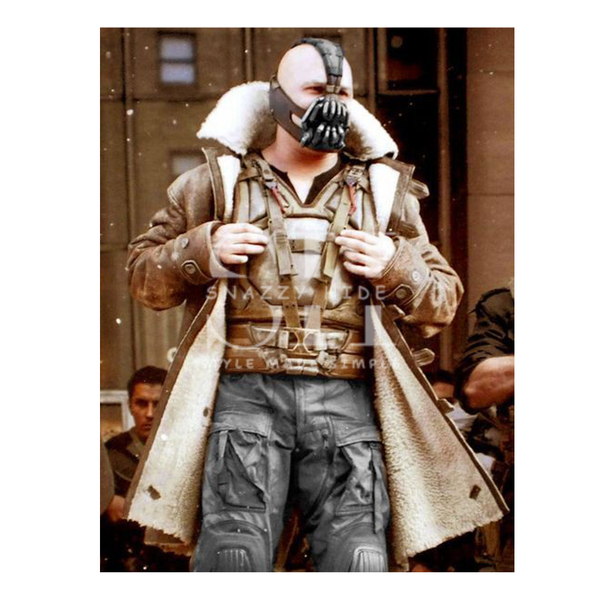The Dark knight Rises Bane Long Leather Coat