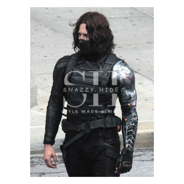 The Avengers Bucky Barnes Leather Jacket