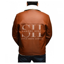 Tan Brown Leather Jacket
