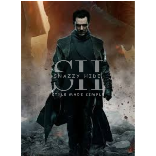 Star Trek Into The darkness Khan Black Leather Coat