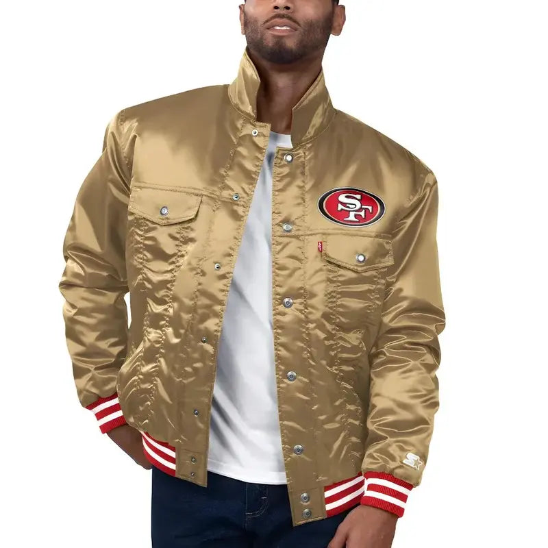 San Francisco Vintage 49ers Gold Jacket