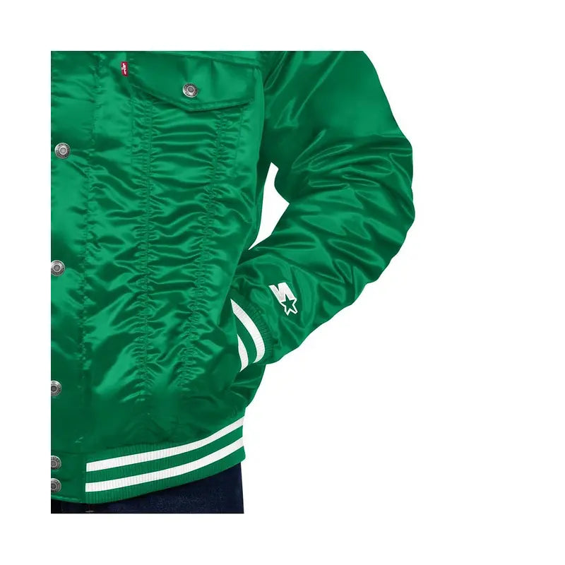 Green Philadelphia Eagles Silver Tab Trucker Full-Snap Jacket