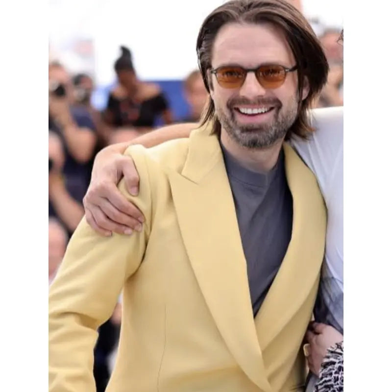 Sebastian Stan The Apprentice 2024 Yellow Blazer