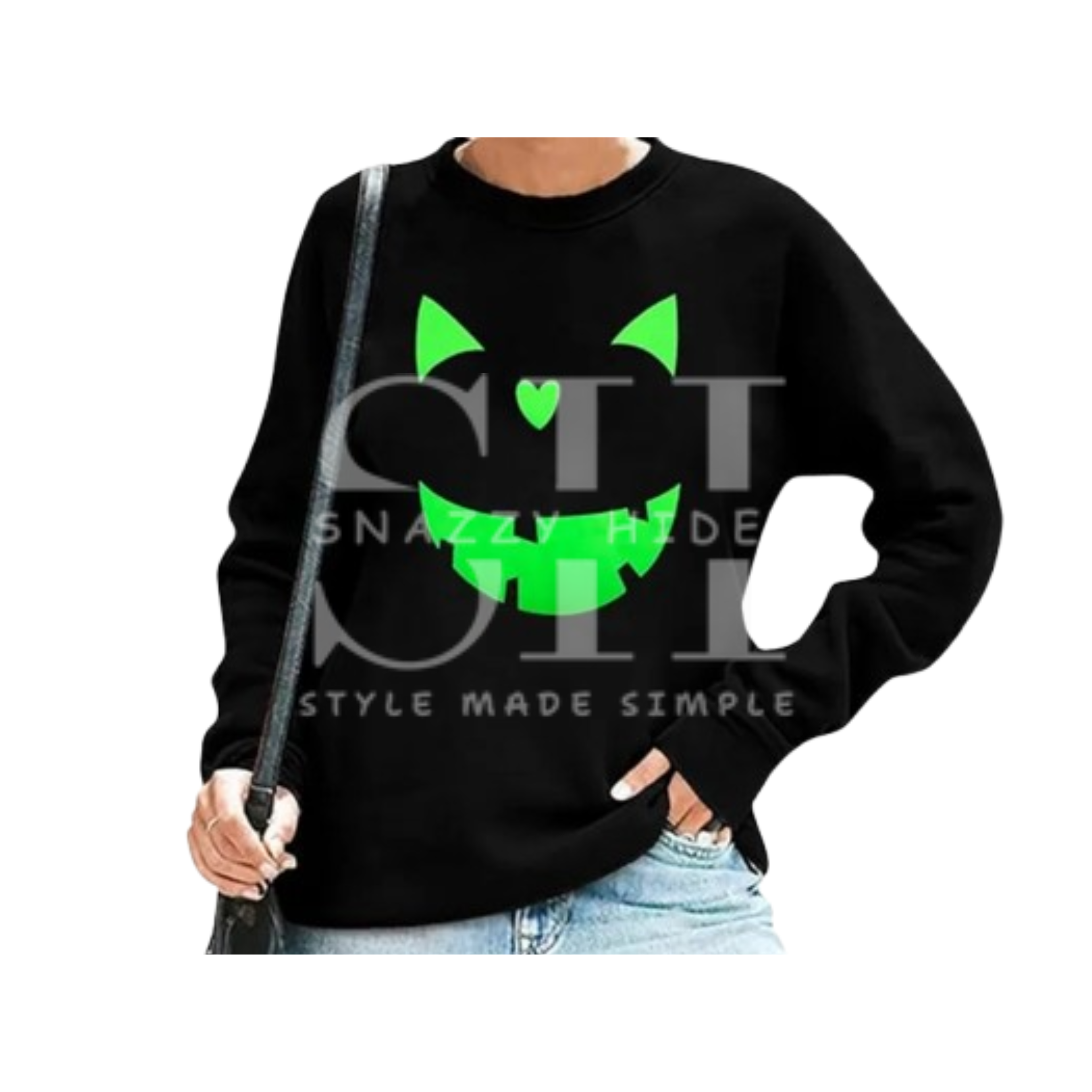 LOTUCY Halloween Pumpkin Face Sweatshirts