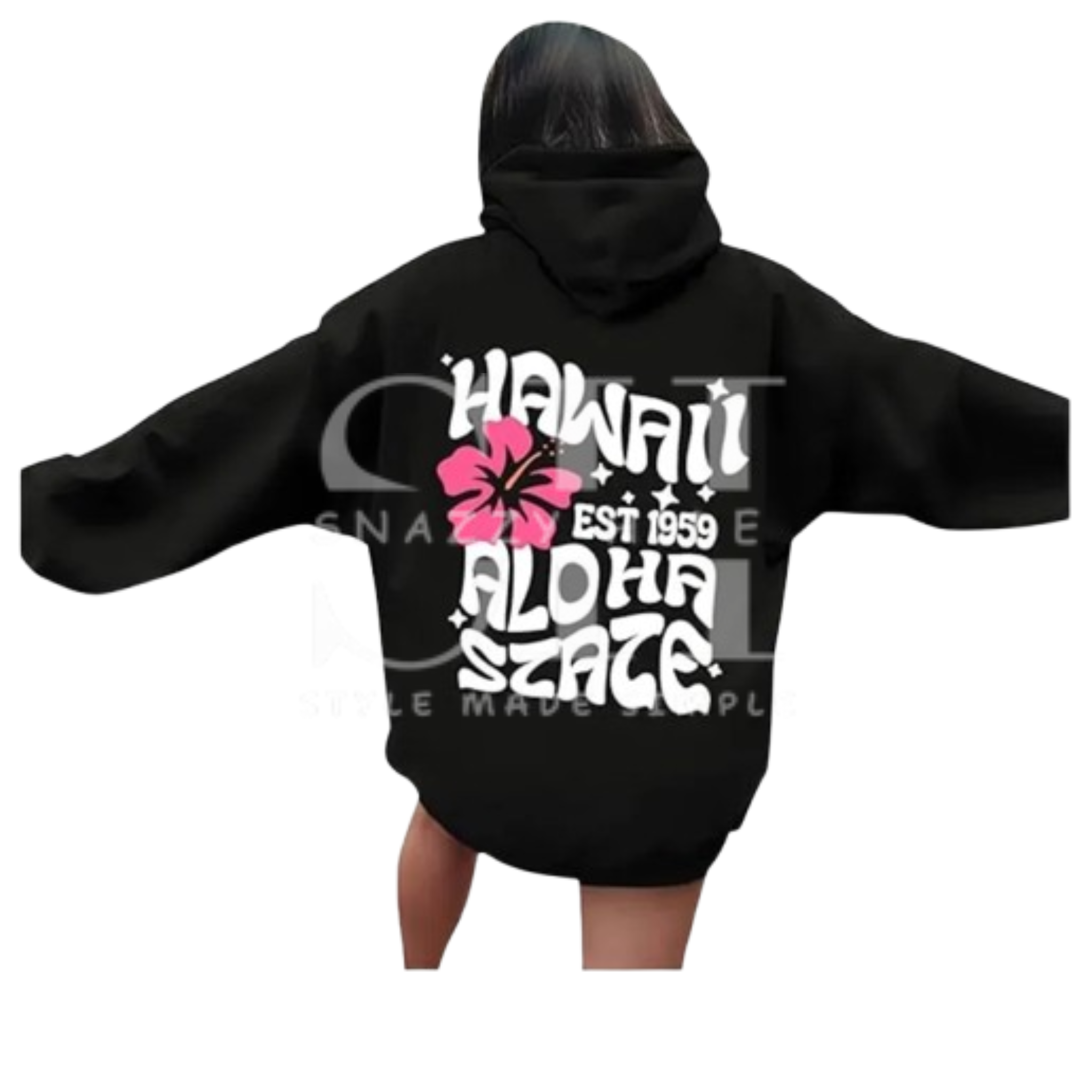 Hawall Aloha Szaze Pullover Fleece Hoodie