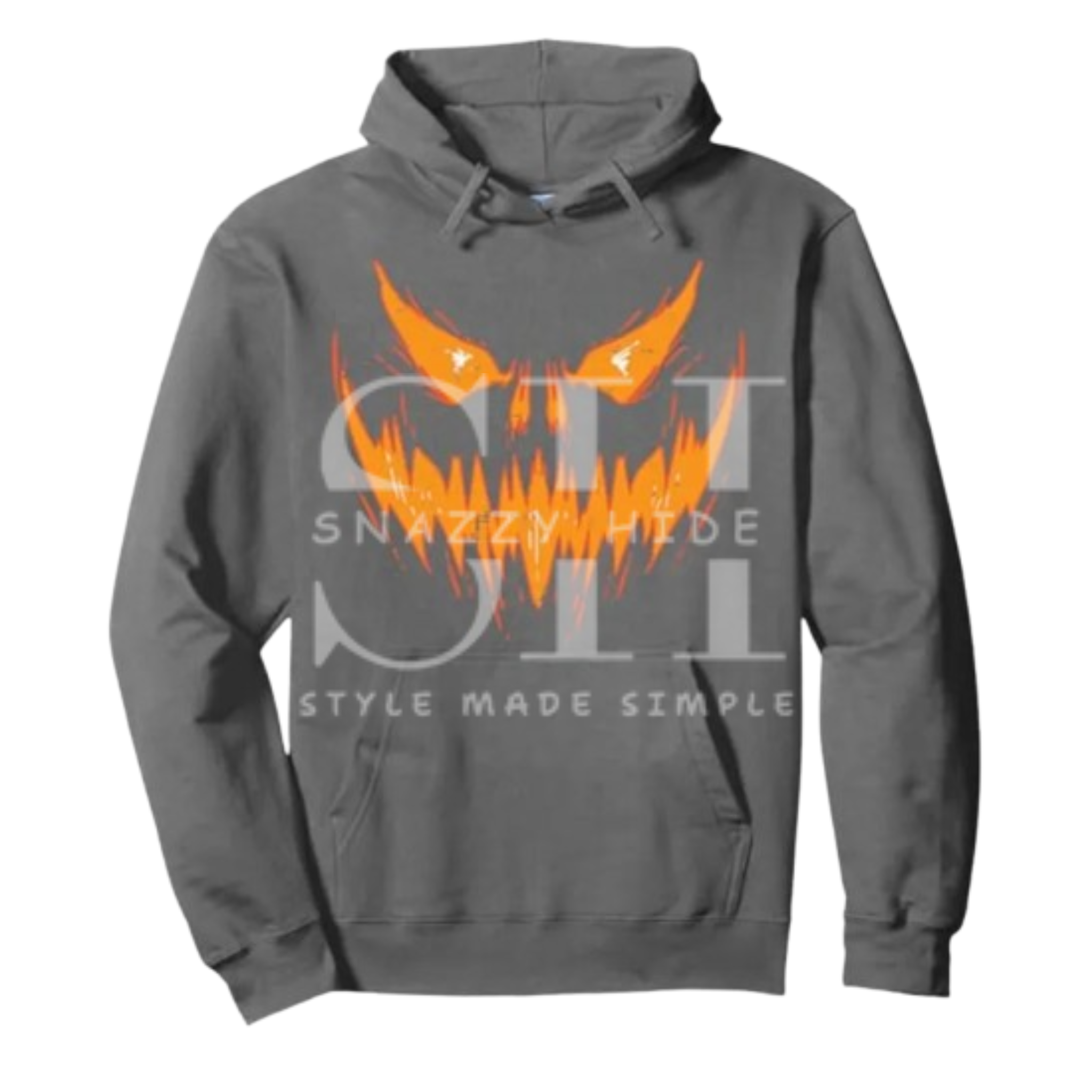 Scary Spooky Jack O Lantern Face Pumpkin Halloween Pullover Hoodie