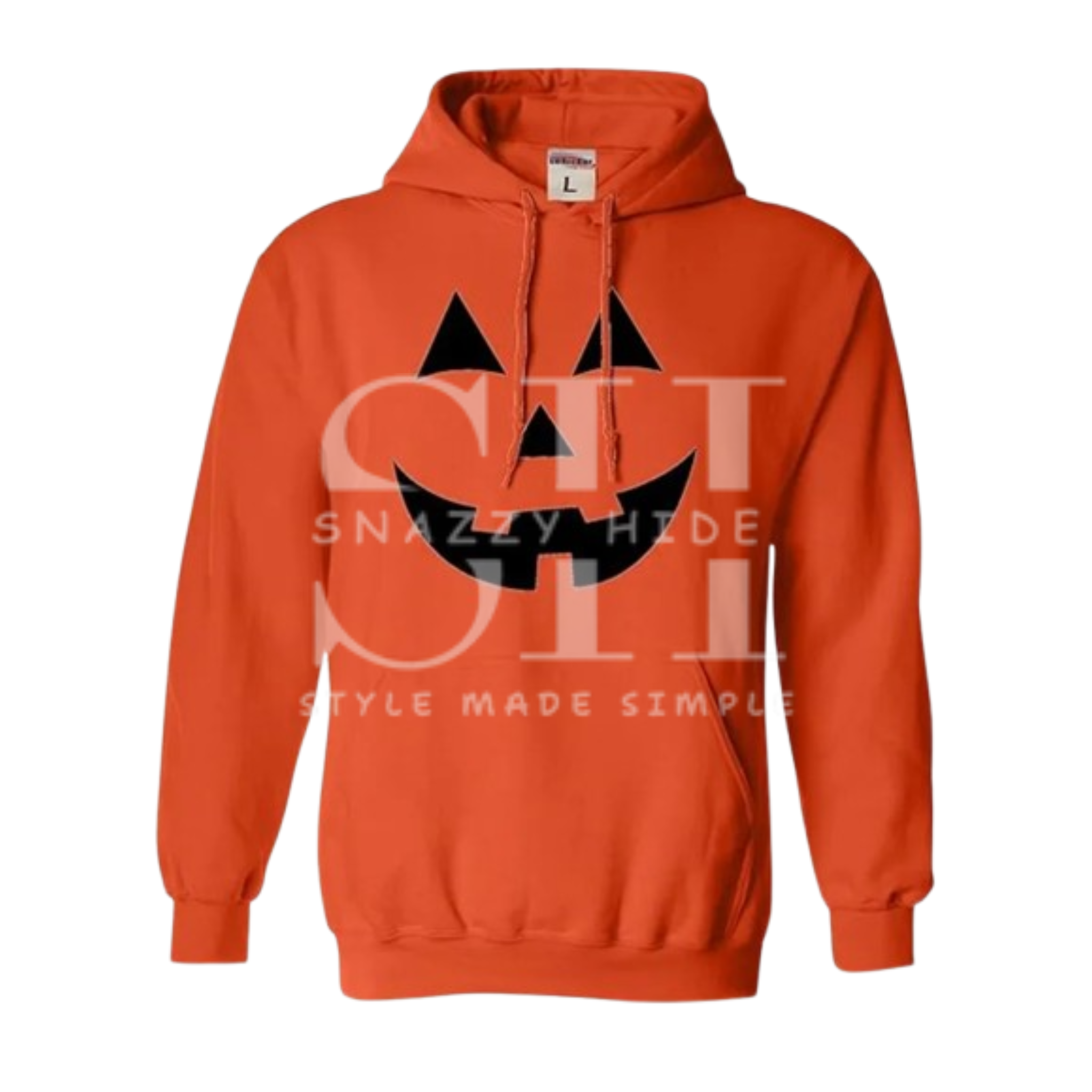 Pumpkin Face Go All Out Jack O Lantern Halloween Hoodie