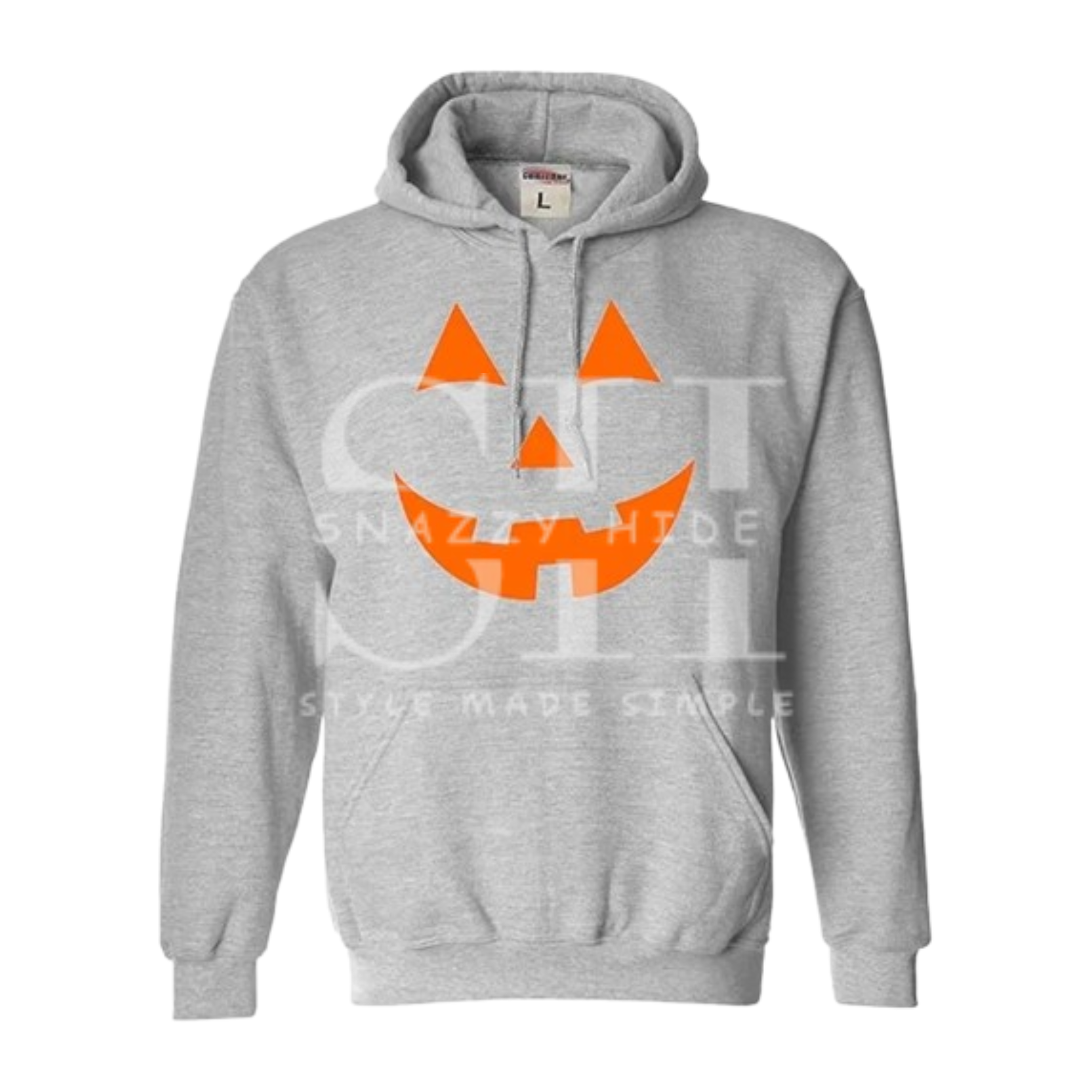 Go All Out Jack O Lantern Pumpkin Face Halloween Hoodie